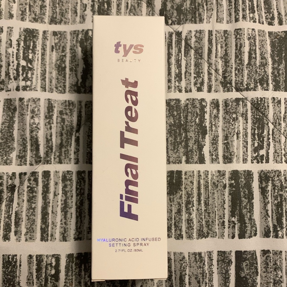 TYS Beauty Final Treat Hyaluronic Acid Infused Setting Spray NIB Full size 80 ml